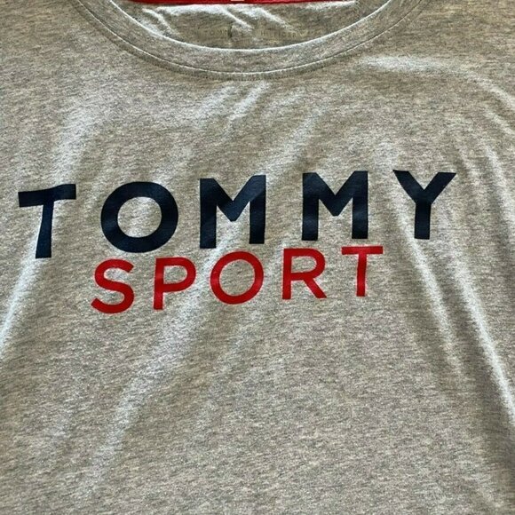 𝅺tommy Hilfiger Women's Gray Sport Shirt Size Medium - Picture 2 of 8